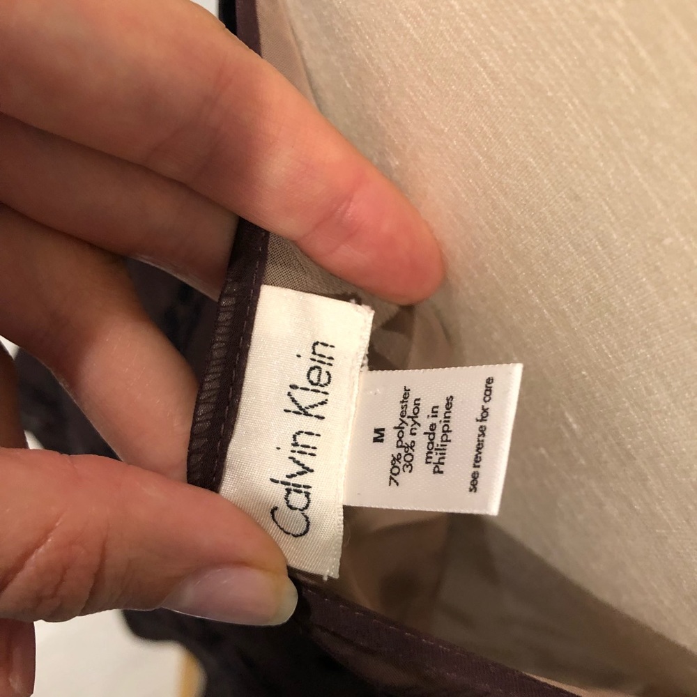 ❌SOLD❌ Calvin Klein Chemise Night Gown Slip Plum - Picture 5 of 5